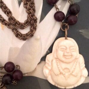 Buddha necklace unique handmade